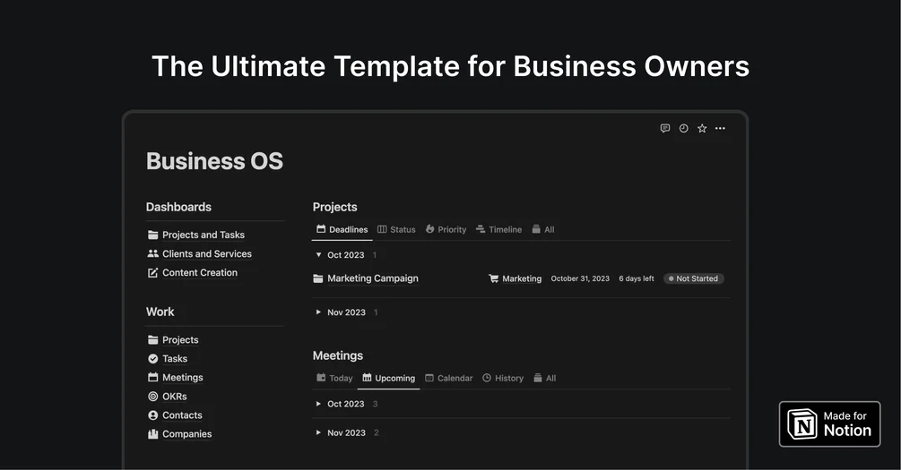 Business OS template