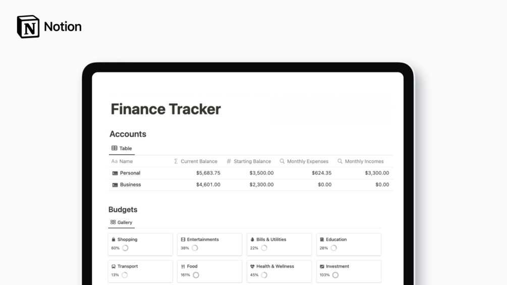 Finance tracker