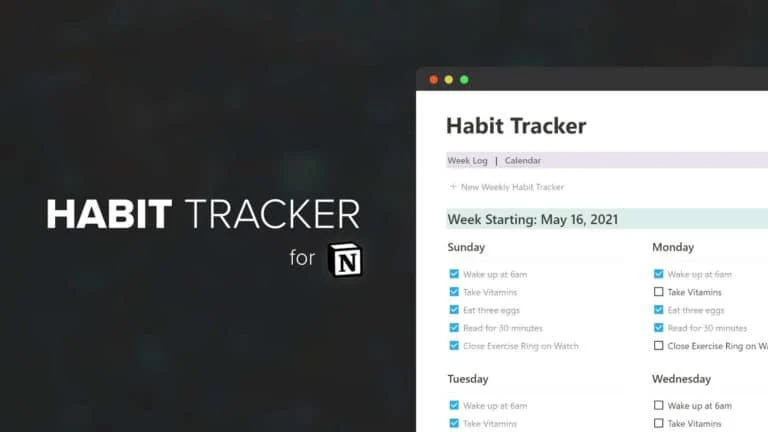 Habit Tracker for Notion