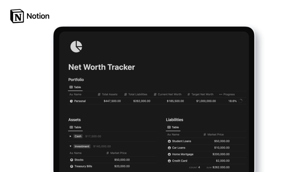 Networth tracker