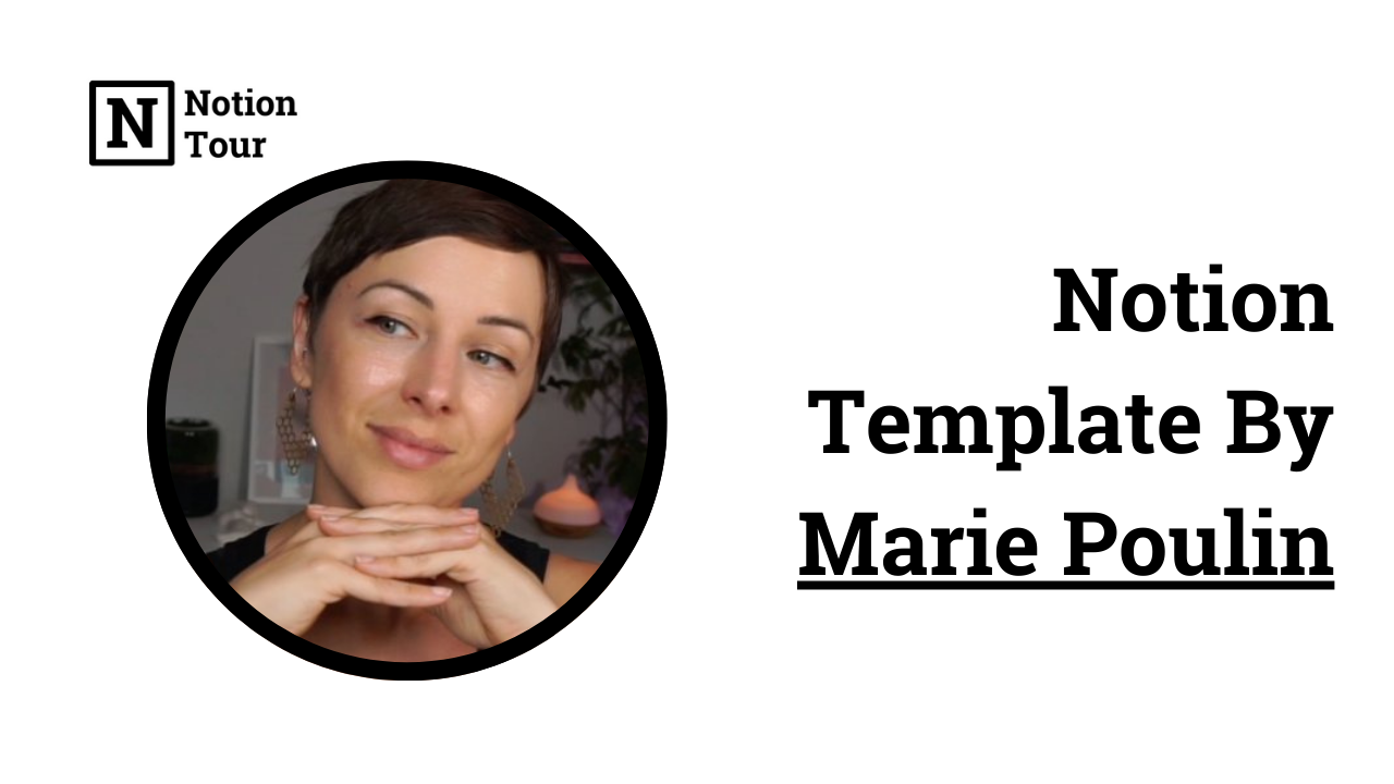 Notion Template By Marie Poulin