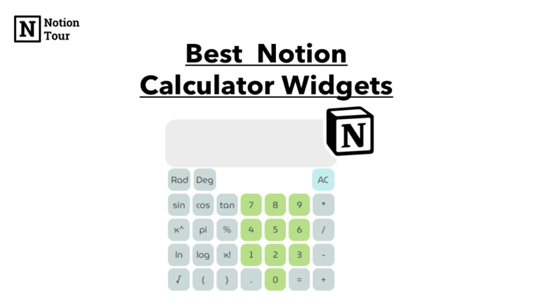 Best Notion Calculator Widget