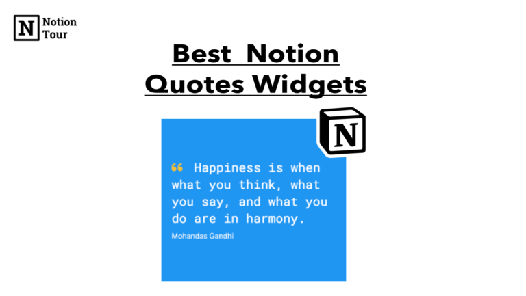 Best Notion Quotes Widgets