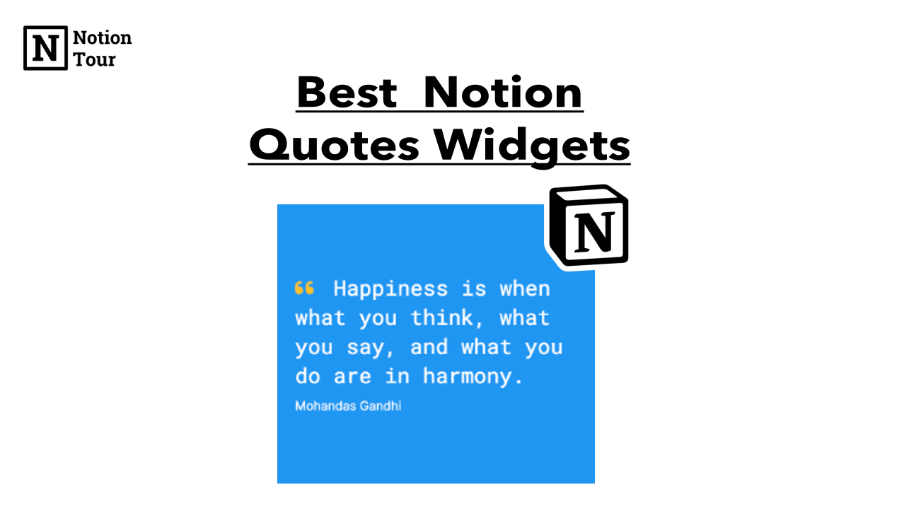Best Notion Quotes Widgets