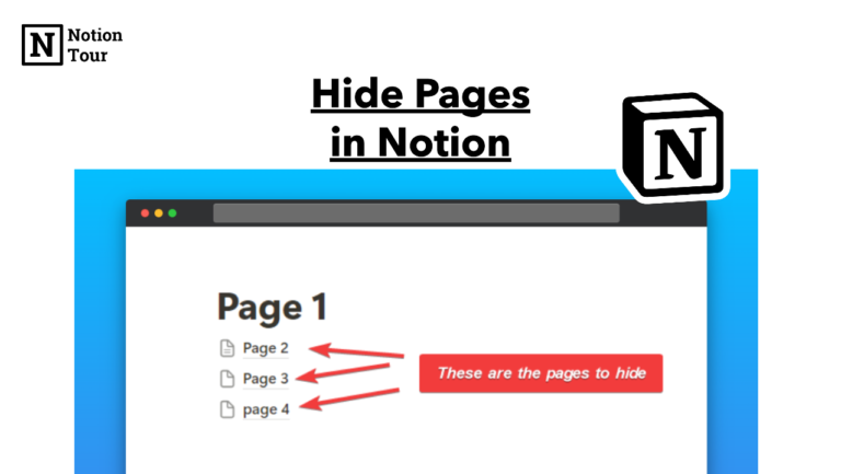 How to Hide Pages in Notion