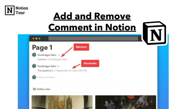 How to Add and Remove a Comment in Notion