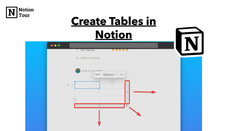 How to Create Tables in Notion