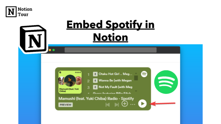 How to Embed Spotify in Notion