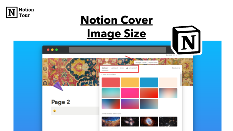 Notion Cover Image Size: Full Guide