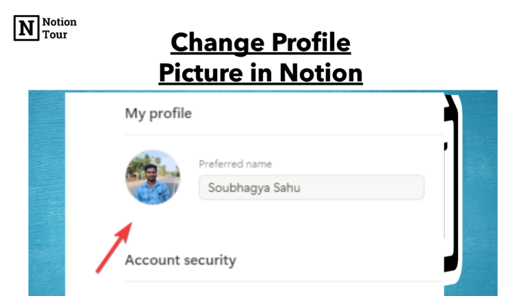 How to Change Profile Picture in Notion