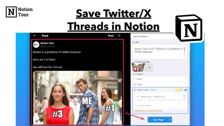 How to Save TwitterX Threads in Notion