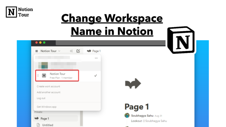 How to Change the Name of a Notion Workspace