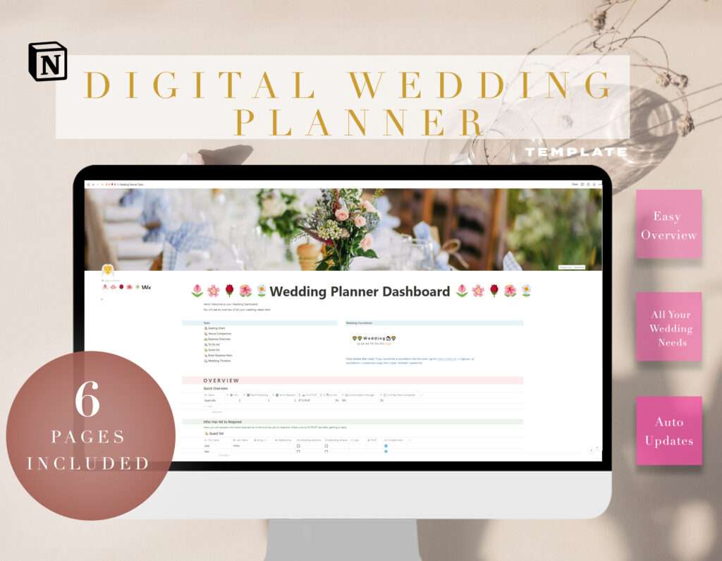 Best Notion Wedding Templates