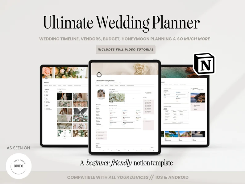 Best Notion Wedding Templates