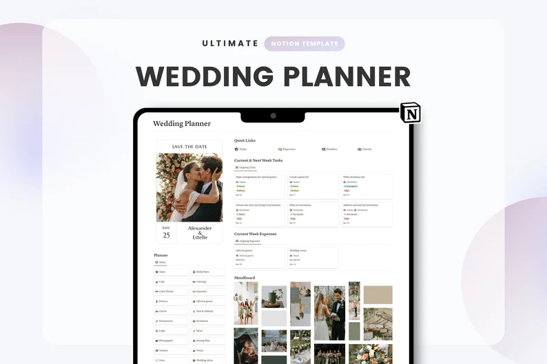 Best Notion Wedding Templates