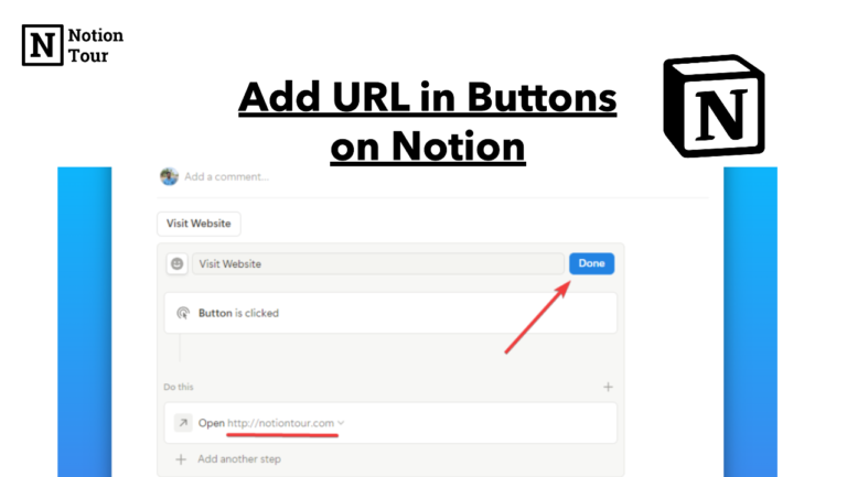 How to Add External URLs in buttons in Notion