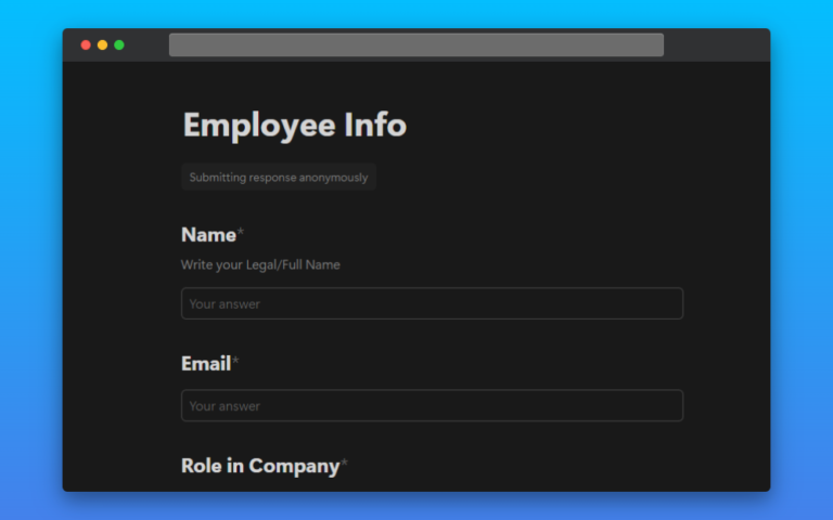 Notion Form Examples How to Use Notion Forms - Complete Guide - Notion Tour