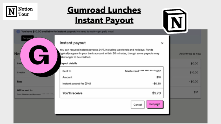 Gumroad Instant payout