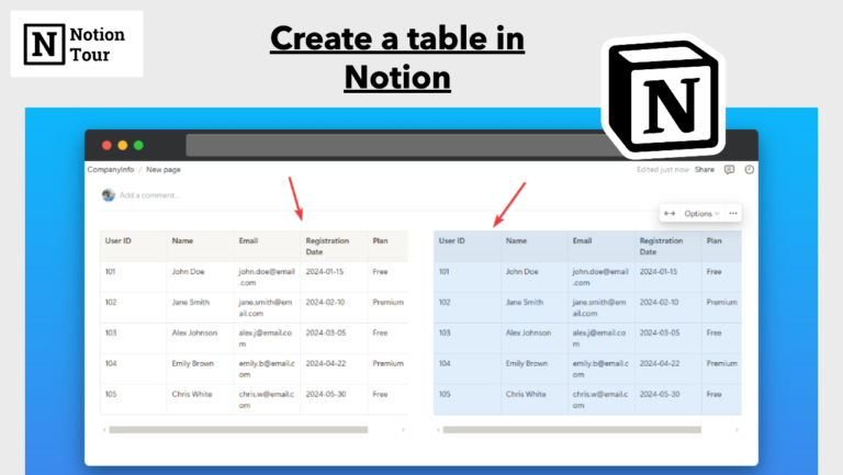 How to Create a Table in Notion