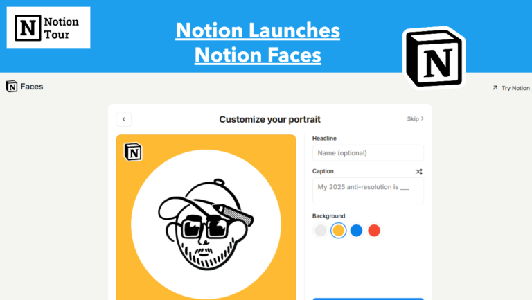 notion launches notion faces