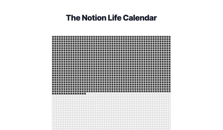 Life Calendar