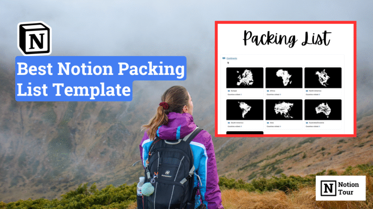 Best Notion Packing List Template