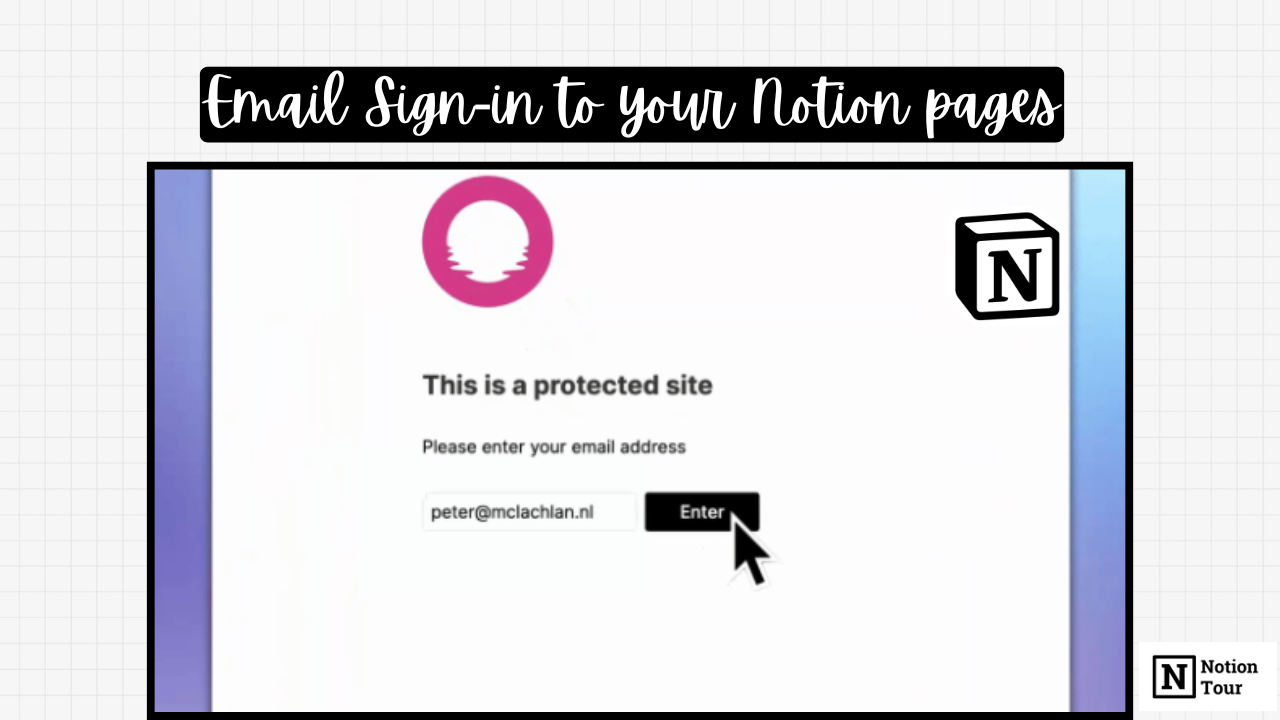 Email Sign-in to your Notion pages