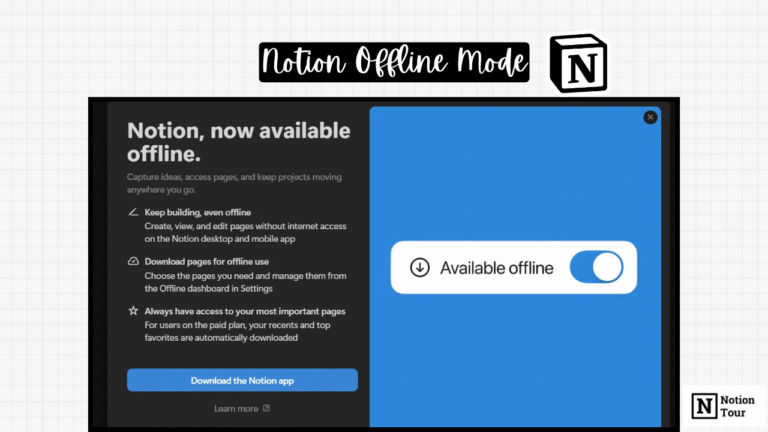Notion Offline Mode