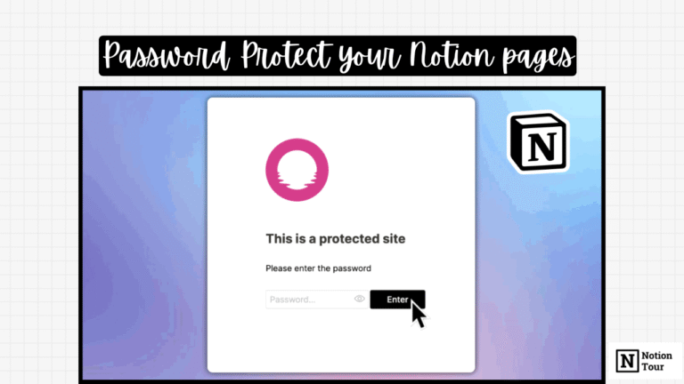 Password Protect your Notion pages