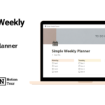 Simple Weekly Planner